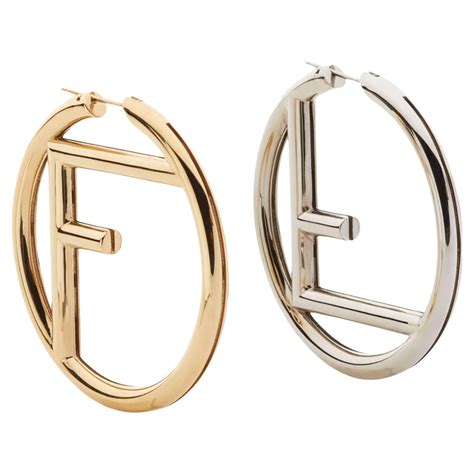 fendi gold hoops